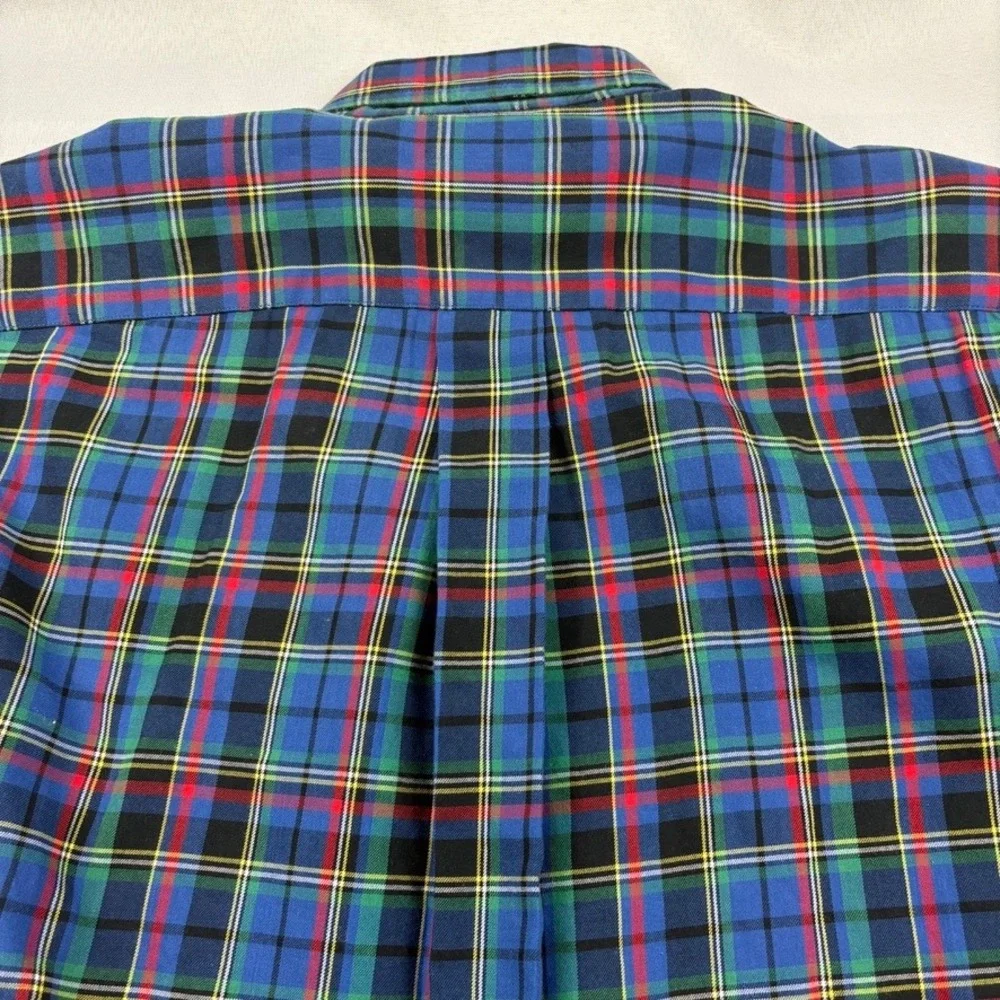Ralph Lauren Plaid Shirt Kids Size M‎ (12/14) Long Sleeve Button Down Cotton
